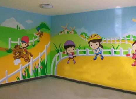 上饶幼儿园墙体彩绘制作流程及注意事项