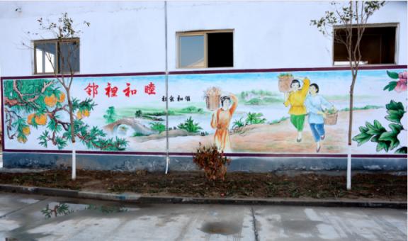 上饶乡镇文化墙 乡风文明焕发新活力